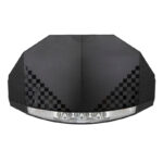 Pantalla original KuKirin G3 sin logo vista superior con carcasa negra y luces LED