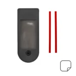 Protector de pantalla Xiaomi Mi4 Lite Gen2 negro con tiras adhesivas de montaje