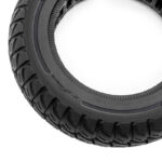 Rueda maciza Cityneye 10x2,5-7 negra detalle lateral del flanco