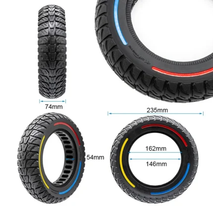Rueda maciza Cityneye 10x2,75-6,5 con medidas 235 x 74 mm