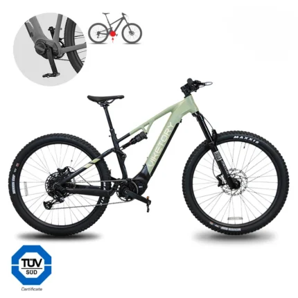 Viketory TERRAM 2.0 bicicleta eléctrica MTB verde sierra negro